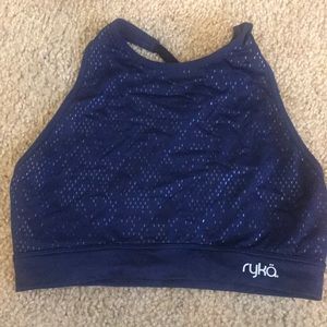 High neck sport bra long lined